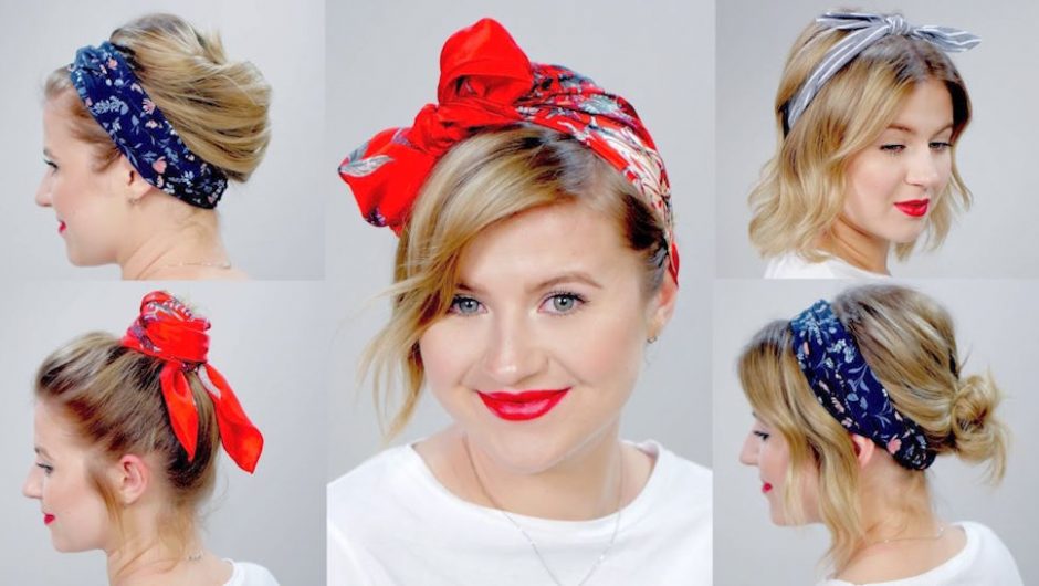 Styling Short Hair with Headbands and Scarves